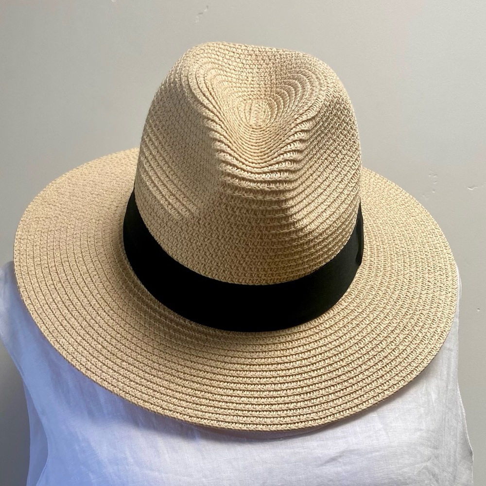 Fedora with a wider brim sunhat.